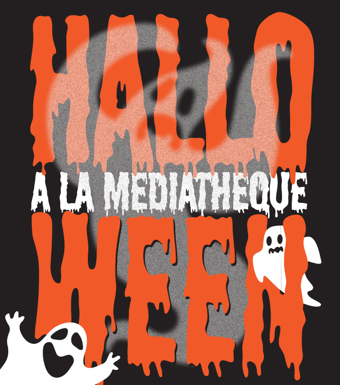 Visuel Halloween à la médiathèque