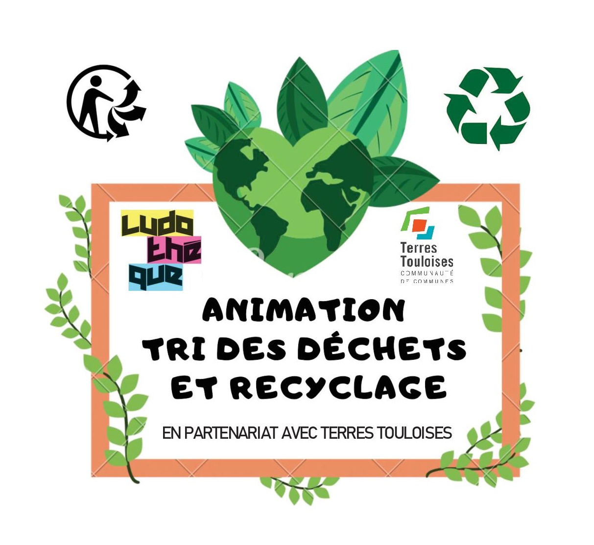 visuel animation ludotheque sur le tri des déchets