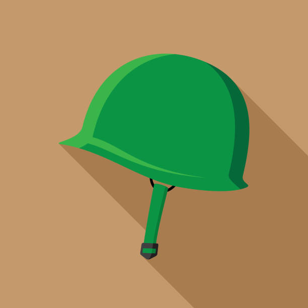 Illustration d'un casque militaire de la Seconde Guerre Mondiale