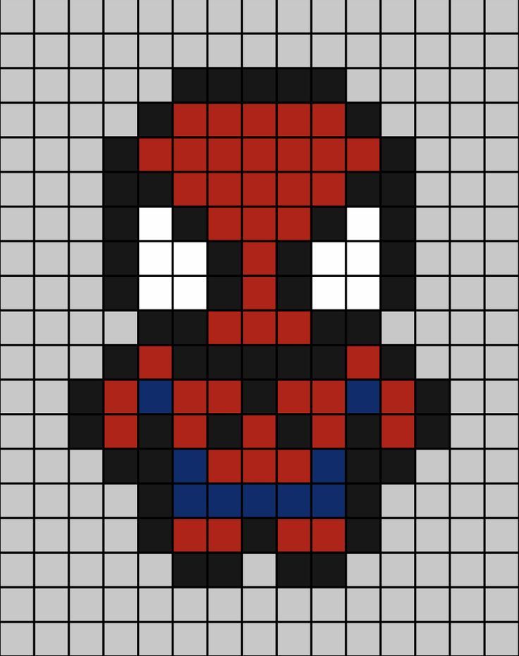 spiderman en pixel