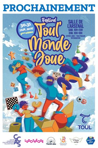 affiche festival jeu coloré pour janvier 2027